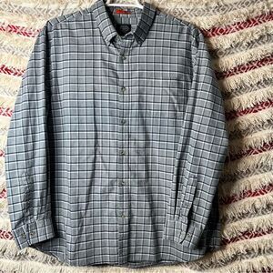 St John’s Bay Performance Comfort Stretch Plaid Shirt Size XXL